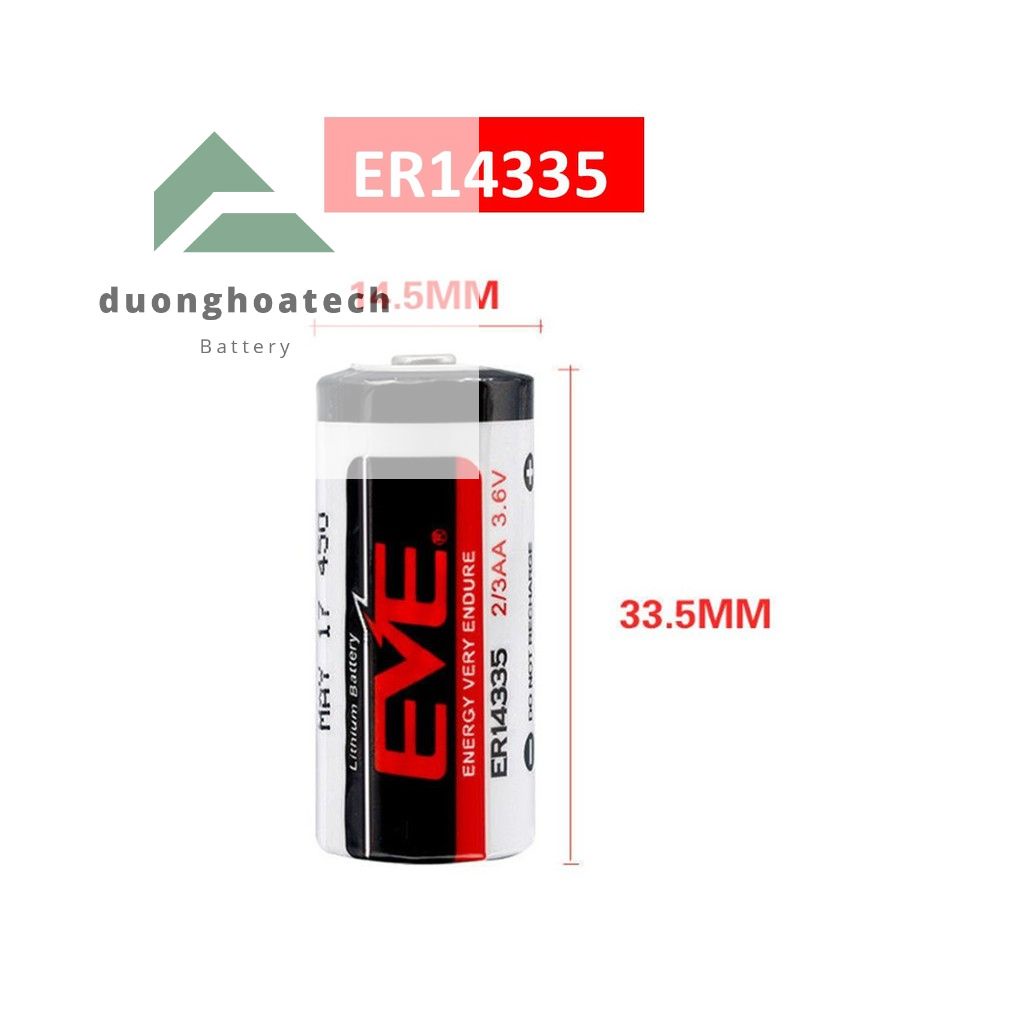 Pin Nuôi Nguồn EVE ER14335 Lithium 3.6V 2/3AA 1650mAh