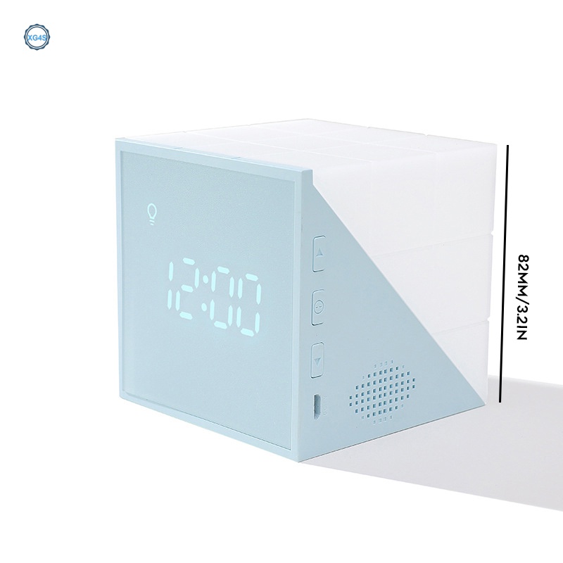 Đồng Hồ Báo Thức Kỹ Thuật Số 12 / 24 Giờ Có Đèn LED Điều Khiển Giọng Nói 12 / 24 Giờ Để Bàn Phòng Ngủ Cho Bé