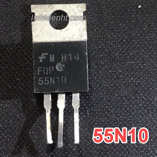 Túi 5 con FQP55N10 55N10 mosfet kênh N 55A 100V chính hãng tháo máy