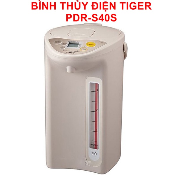 Bình Thủy Điện Tiger PDR-S40S - 682W - 4L - Hàng Nhập Khẩu