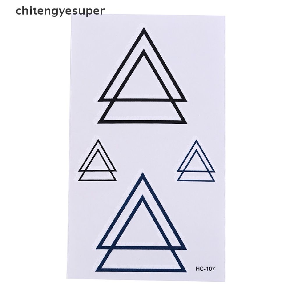 Hình Xăm Dán Tạm Thời Chống Nước Có Thể Tháo Rời Được Thiết Kế Hình Học Chitengyesuper Chi Tiết Mới DIY Tatoo CGS
