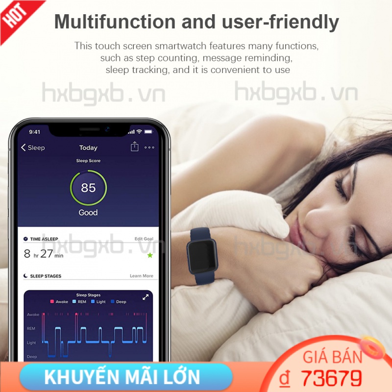 [hxbgxb]Smart Watch Heartrate Blood Pressure Wristwatch Bluetooth-compatible 4 0 Rechargeable Watch