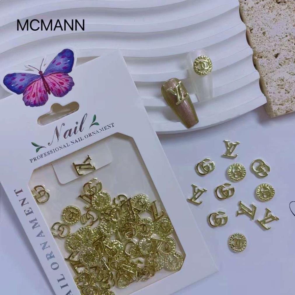 [phụ kiện nail chính hãng] set charm thương hiệu siêu đẹp, charm thương hiệu gắn móng