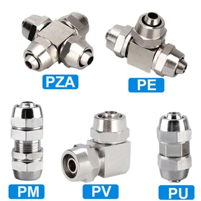 Tê inox nối nhanh ống 6,8,10,12