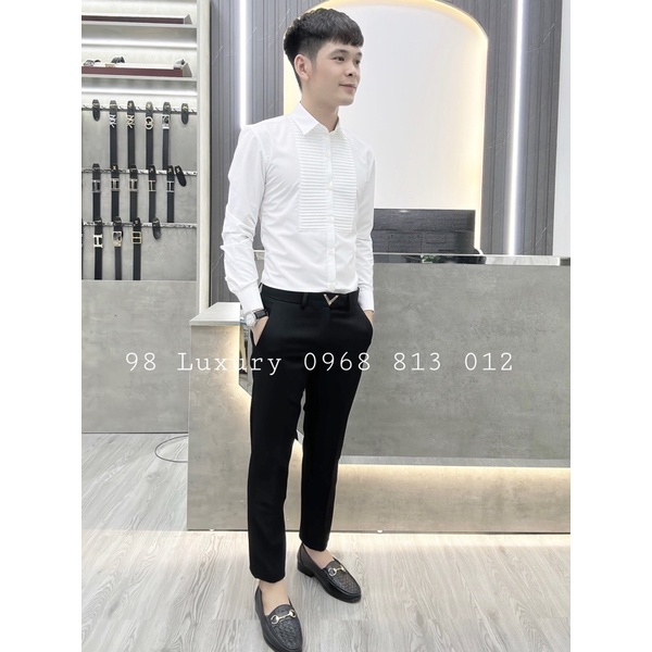 Áo Sơ Mi Xếp Ly Ngang Luxury