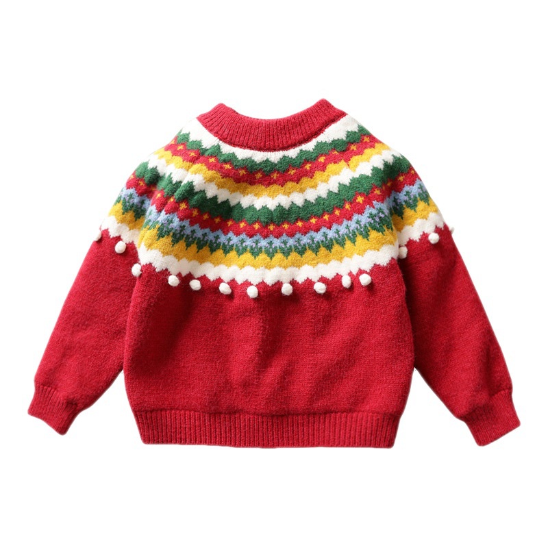 Áo sweater AMILA thiết kế phong cách Giáng Sinh năm mới xinh xắn dành cho bé gái