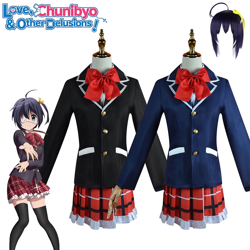 Anime Love,Chunibyo & Other Delusions Takanashi Rikka Cosplay Costume Uniform Carnival