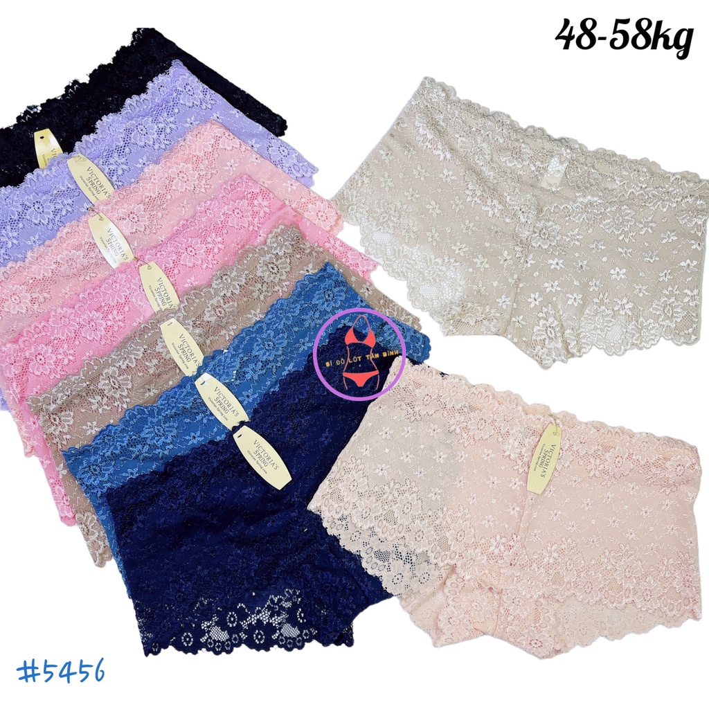 Combo 10 Quần Lót Ren Sexy Cao Cấp Lưới Hoa Mỏng Xuyên Thấu Gợi Cảm Size 48-58kg