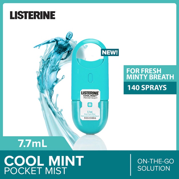 Xịt thơm miệng Listerine Cool Mint Pocketmist của Mỹ