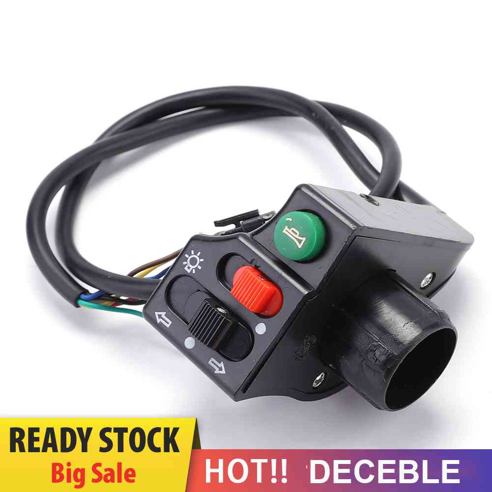 Công Tắc Đèn Pha / Còi Xe Đạp Điện Màu Đen Chất Lượng Cao