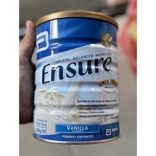 Sữa bột ensure hàng nội địa úc lon 850g hương vani