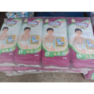 Tã quần bobby size L 36 miếng tặng 6m