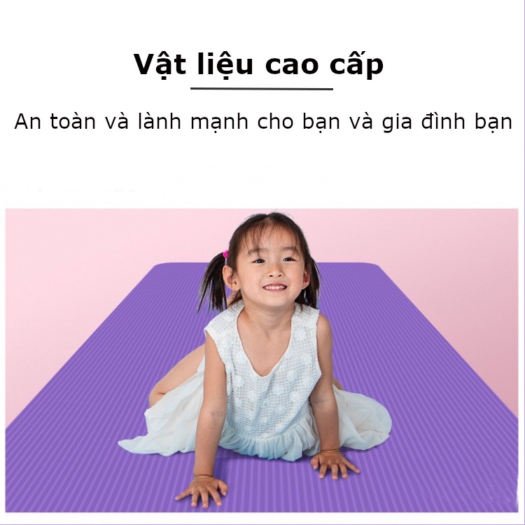 Thảm yoga chống trượt  8mm  Miniso NBR chất liệu an toàn, chất lượng cao