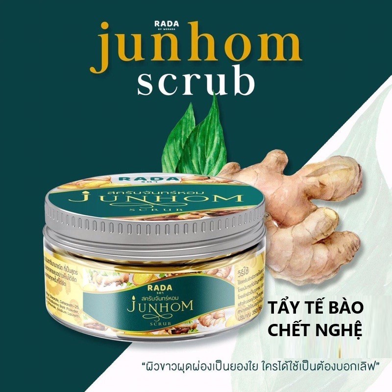 Tẩy tế bào chết Nghệ Rada Junhom Scrub Thái Lan 350g