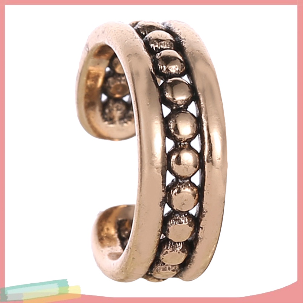 Phụ kiện bông tai dạng kẹp không bấm lỗ bằng kim loại cho nữ