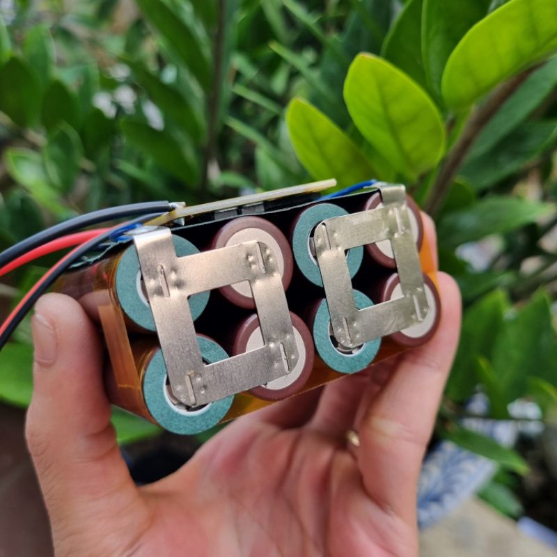 Khối pin 4S 14,4V 16,8V kèm mạch bảo vệ dùng cho loa đài, đèn, quạt...
