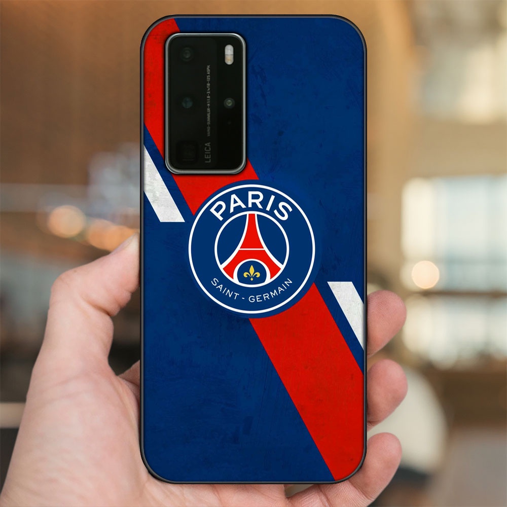 Ốp lưng Huawei P40 Pro viền đen in hình CLB Bóng Đá PSG Paris Saint Germain