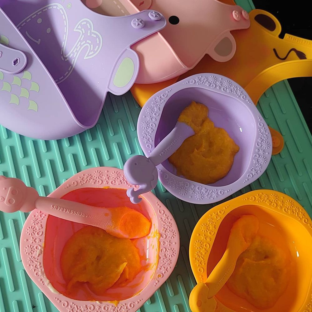 Bộ 2 Bát Ăn Dặm Silicon Cho Bé Marcus &amp; Marcus - Marcus &amp; Pokey (Set 2 Cái)
