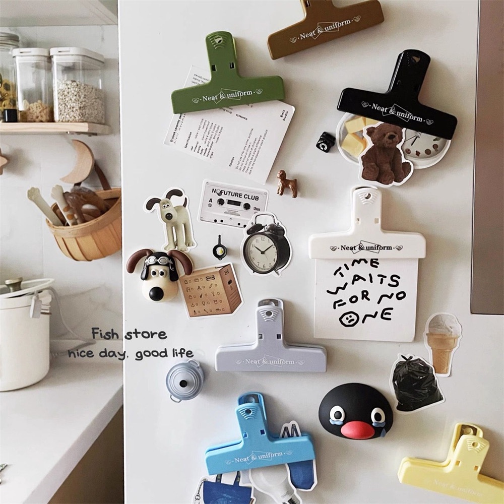 Giá Đỡ Bảng Kế Hoạch Để Bàn Bằng Nhựa Từ Tính Màu Trơn Kiểu Retro