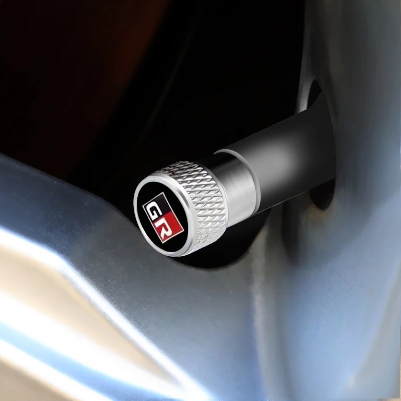 Nắp Van Bánh Xe Chống Bụi Cho Toyota GR Sport Gazoo Racing Yaris 86 Corolla Hilux Supra C-HR