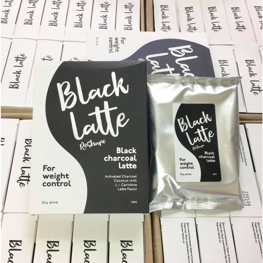 Cà phê giảm cân Black Latte đốt cháy mỡ bụng giảm béo thanh lọc cơ thể giảm thèm ăn giảm cân an toàn