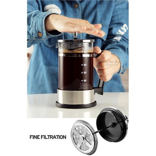Bình pha trà cà phê kiểu pháp French Press 600ml 350ml