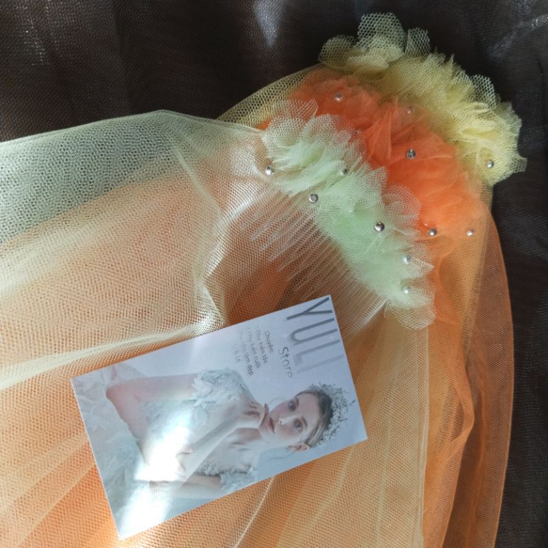 VOAN LÚP CÔ DÂU MÀU VÀNG CAM XANH LÁ 💚💚💛🧡