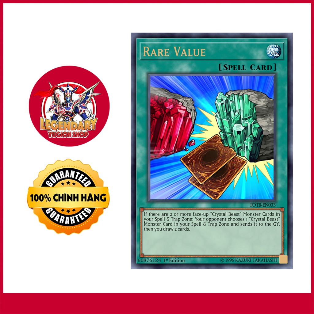 [Thẻ Bài Yugioh Chính Hãng] Rare Value