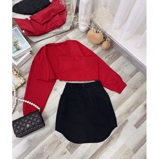 Áo dệt kim tay dài & đầm ôm | tháilan-store