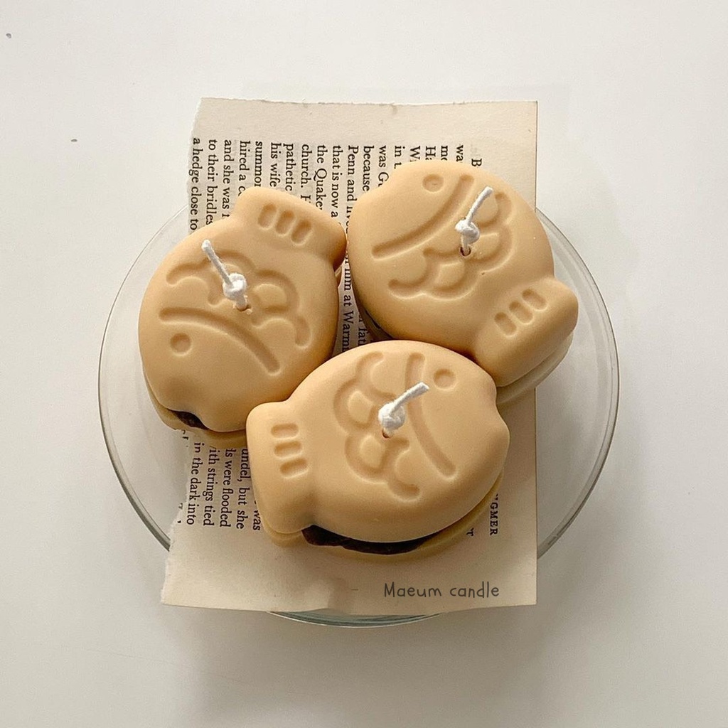 Nến thơm decor hình bánh cá Hàn Quốc - MAEUM10
