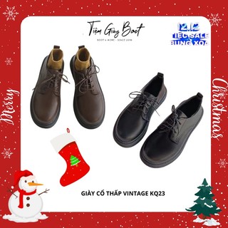 Giày Cổ Thấp Vintage KQ23 đáng yêu, Giày bốt cổ thấp mẫu vintage - Tiệm Giày Boot