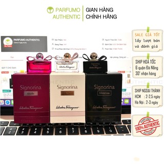 Nước hoa mini Signorina Salvatore Ferragamo EDP hồng nhạt , Ribelle hồng đậm , Misteriosa đen