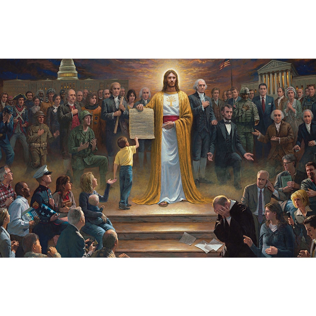 Bộ Tranh Xếp Hình Minh Châu 1000 Mảnh – Jesus And The People (Kích Thước 50x80cm)
