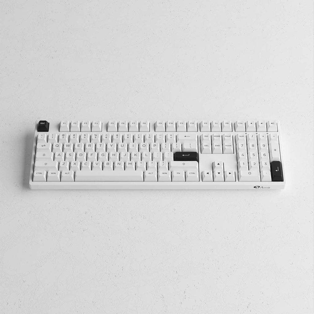 Bàn Phím Cơ Không Dây Chuyên Game AKKO 3108 RF | Black on White | White on Black - Wireless 2.4Ghz