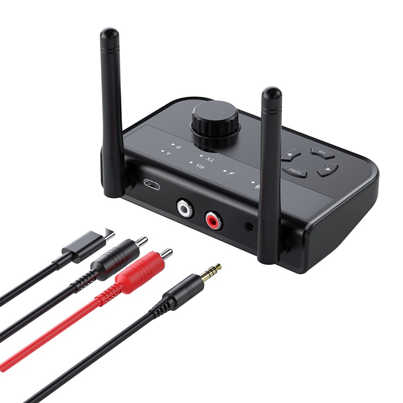 Thiết Bị Truyền Nhận Tín Hiệu Âm Thanh bluetooth 5.3 3.5mm aux 2 rca 2 Trong 1 Chuyên Dụng Cho Xe Hơi / tv / pc