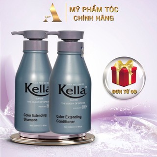 Dầu gội Kella giữ màu tóc nhuộm lâu phai, chắc khỏe, mềm mượt tóc 500ml DG02 + DX02