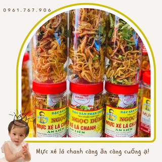 MỰC KHÔ XÉ LÁ CHANH ăn liền đồ ăn vặt Tết, làm quà Tết vừa ngon vừa rẻ, đặc sản Phan Thiết chuẩn vị