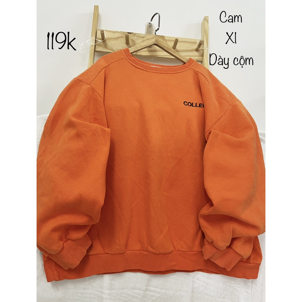 Topic basic chữ / Sweater 2hand - Sweater 2hand form rộng freesize .Phong cách dễ thương