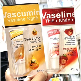 SON DƯỠNG MÔI VASELINE VỊ DÂU 🍓, NGHỆ [ THIÊN KHÁNH ]