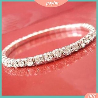 (PTM) Vòng tay mạ bạc đính đá thời trang