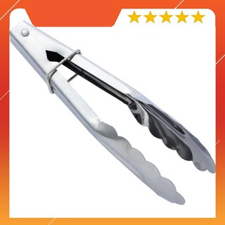 Kẹp inox 22cm gắp thức ăn , gắp đá , gắp đồ nóng