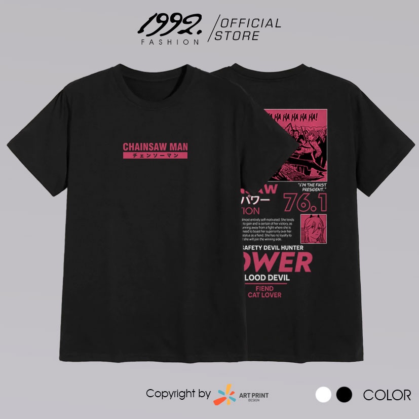 Áo thun Chainsaw Man Power Digital Art  ngắn tay