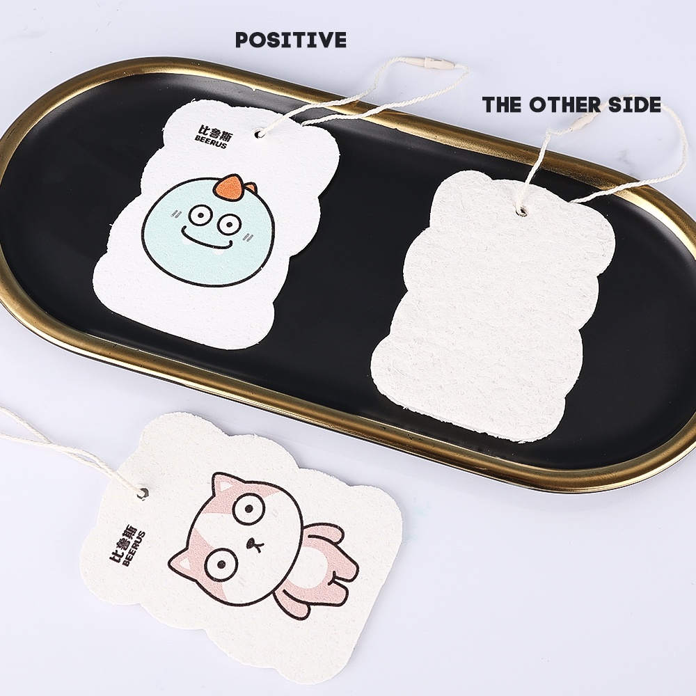 Miếng Mút Rửa Chén Dạng Nén Họa Tiết Hoạt Hình Tiện Dụng Cho Nhà Bếp