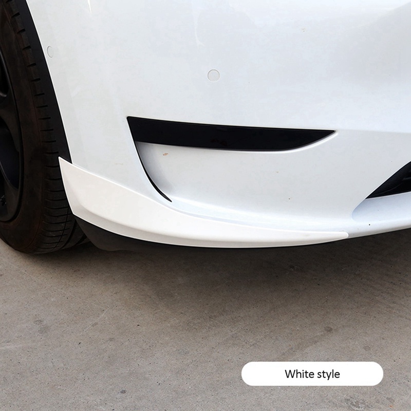 Phụ Kiện Bảo Vệ Góc Cản Trước Chống Va Chạm Màu Trắng Cho Tesla Model Y 2017-2022