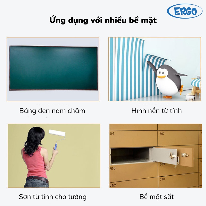 Hộp đựng bút, vật dụng nhỏ. Hộp đựng đồ vật đa năng có nam châm dính trên bề mặt tủ lạnh, bảng từ nhỏ gọn, tiện dụng