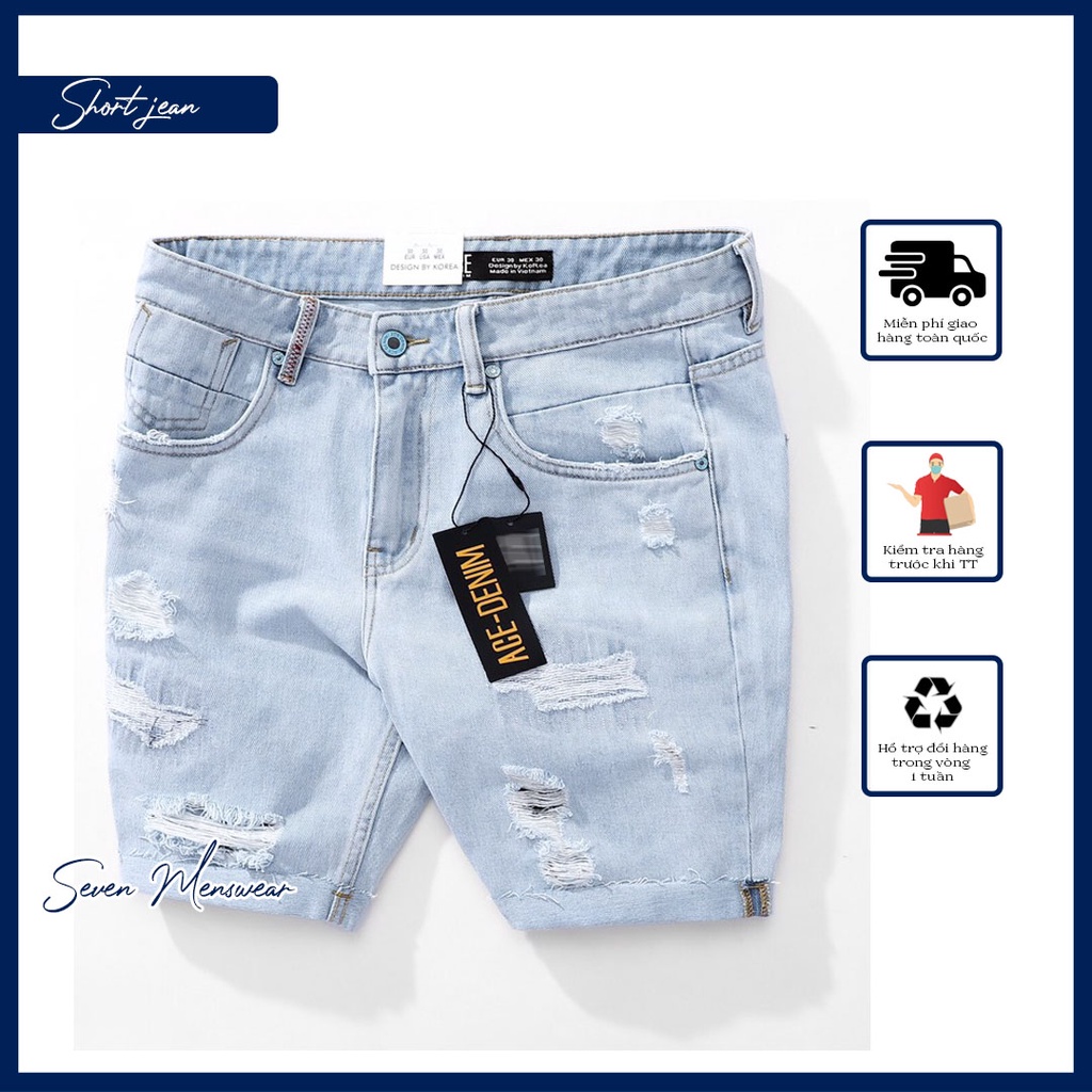 SHORT JEAN TUA CHÍNH HÃNG CAO CẤP - SHORT JEAN TUA LAI FASHION KOREA (50 - 90KG)