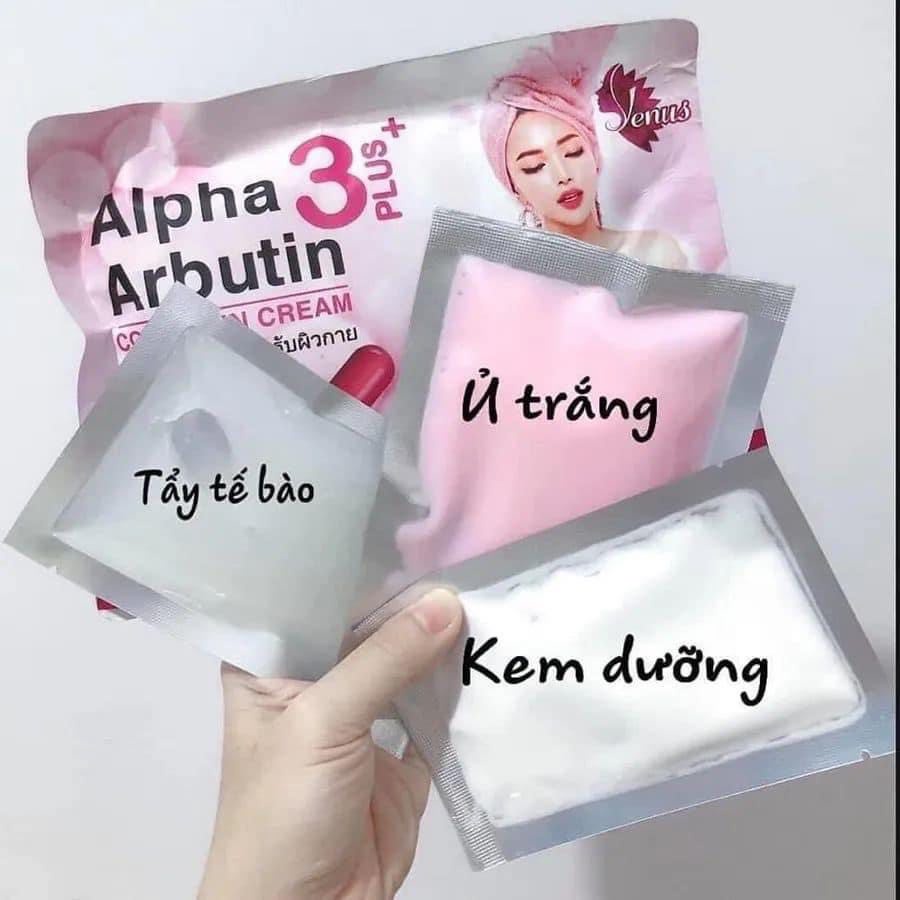 Set tắm trắng dưỡng da 3in1 Alpha Arbutin Thái lan