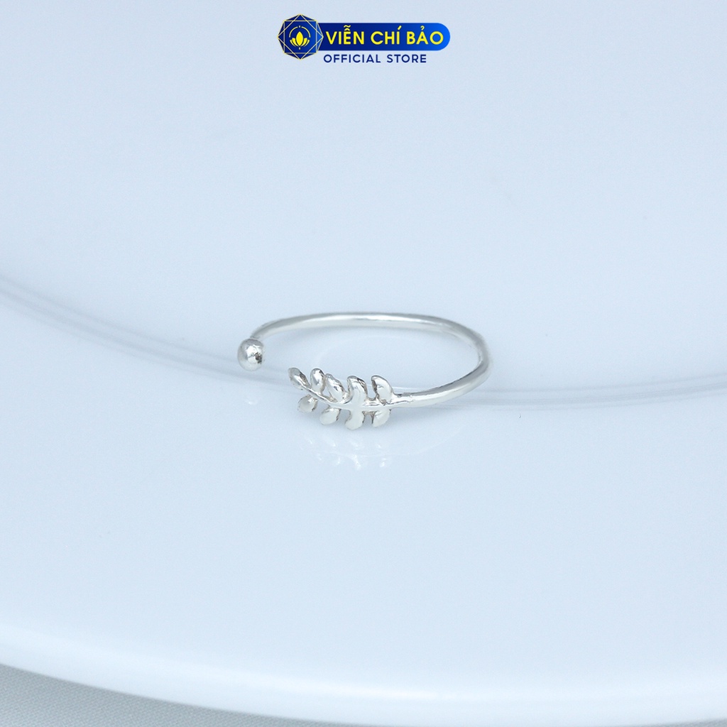Nhẫn bạc họa tiết Lá cây chất liệu bạc 925 thời trang phụ kiện trang sức nữ Viễn Chí Bảo N400336