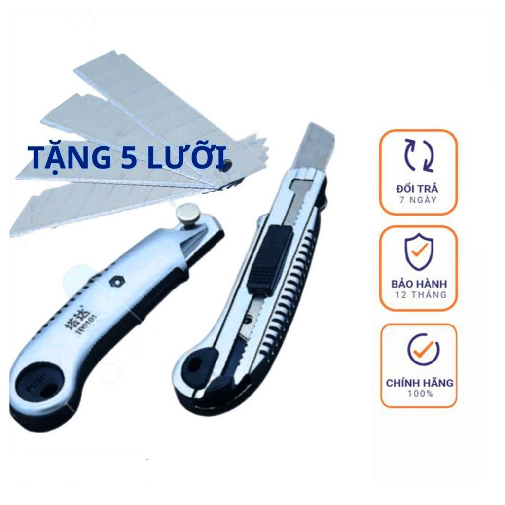 Dao Rọc Giấy Kapusi Nhật Bản Chính Hãng Cao Cấp Vỏ Nhôm