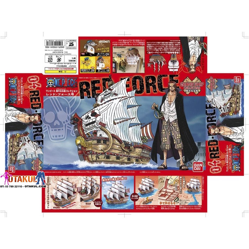 Mô Hình Thuyền Red Force Của Shanks Tóc Đỏ anime One Piece
